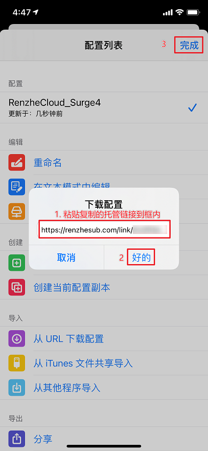 在 iOS 上配置 Surge4-4